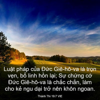 Picture 03 - Thánh Thi 19:7 VIE - Luật pháp của Đức Giê-hô-va là trọn - Bible Verse Picture