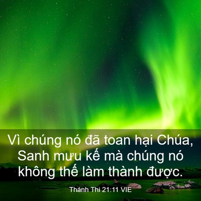 Picture 03 - Thánh Thi 21:11 VIE - Vì chúng nó đã toan hại Chúa, Sanh mưu - Bible Verse Picture