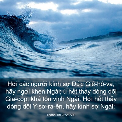 Picture 03 - Thánh Thi 22:23 VIE - Hỡi các người kính sợ Đức - Bible Verse Picture