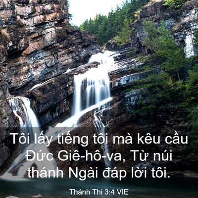 Picture 03 - Thánh Thi 3:4 VIE - Tôi lấy tiếng tôi mà kêu cầu Đức - Bible Verse Picture
