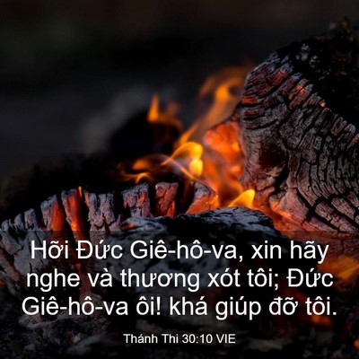 Picture 03 - Thánh Thi 30:10 VIE - Hỡi Đức Giê-hô-va, xin hãy nghe và - Bible Verse Picture