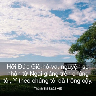Picture 03 - Thánh Thi 33:22 VIE - Hỡi Đức Giê-hô-va, nguyện sự nhân - Bible Verse Picture