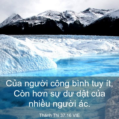 Picture 03 - Thánh Thi 37:16 VIE - Của người công bình tuy ít, Còn hơn - Bible Verse Picture