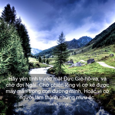 Picture 03 - Thánh Thi 37:7 VIE - Hãy yên tịnh trước mặt Đức - Bible Verse Picture