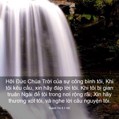 Picture 03 - Thánh Thi 4:1 VIE - Hỡi Đức Chúa Trời của sự công bình - Bible Verse Picture