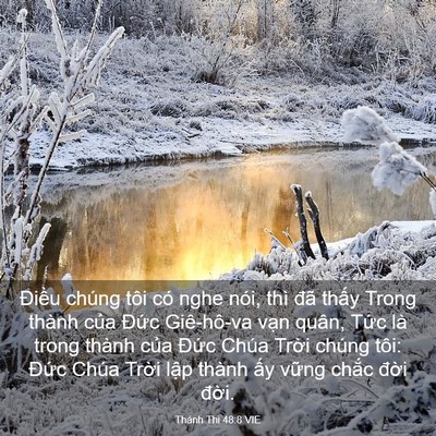 Picture 03 - Thánh Thi 48:8 VIE - Điều chúng tôi có nghe nói, thì đã - Bible Verse Picture