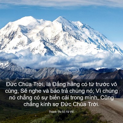 Picture 03 - Thánh Thi 55:19 VIE - Đức Chúa Trời, là Đấng hằng có từ - Bible Verse Picture