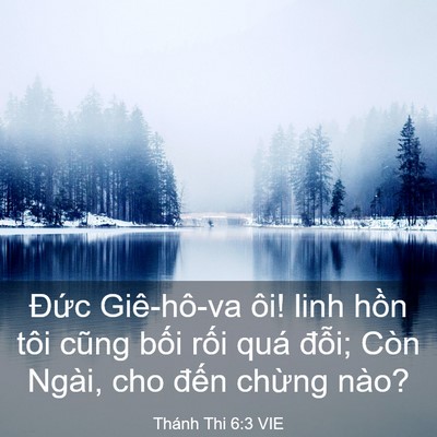 Picture 03 - Thánh Thi 6:3 VIE - Đức Giê-hô-va ôi! linh hồn tôi cũng - Bible Verse Picture