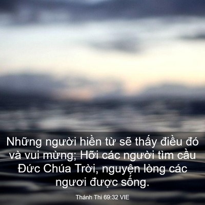 Picture 03 - Thánh Thi 69:32 VIE - Những người hiền từ sẽ thấy điều - Bible Verse Picture