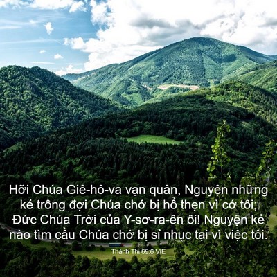 Picture 03 - Thánh Thi 69:6 VIE - Hỡi Chúa Giê-hô-va vạn quân, Nguyện - Bible Verse Picture