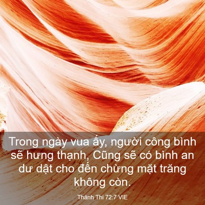 Picture 03 - Thánh Thi 72:7 VIE - Trong ngày vua ấy, người công bình sẽ - Bible Verse Picture