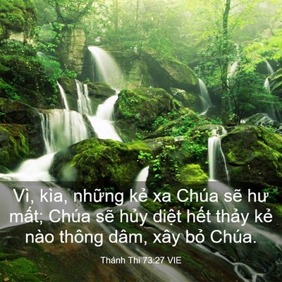 Picture 03 - Thánh Thi 73:27 VIE - Vì, kìa, những kẻ xa Chúa sẽ hư mất; - Bible Verse Picture