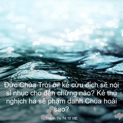 Picture 03 - Thánh Thi 74:10 VIE - Đức Chúa Trời ôi! kẻ cừu địch sẽ - Bible Verse Picture