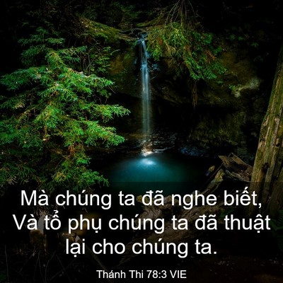 Picture 03 - Thánh Thi 78:3 VIE - Mà chúng ta đã nghe biết, Và tổ phụ - Bible Verse Picture