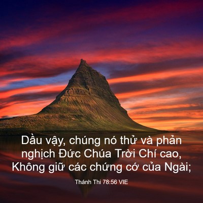 Picture 03 - Thánh Thi 78:56 VIE - Dầu vậy, chúng nó thử và phản nghịch - Bible Verse Picture