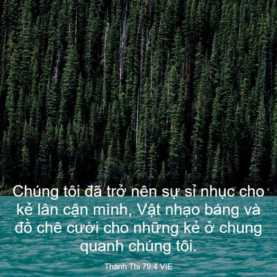 Picture 03 - Thánh Thi 79:4 VIE - Chúng tôi đã trở nên sự sỉ nhục cho - Bible Verse Picture