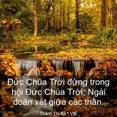 Picture 03 - Thánh Thi 82:1 VIE - Đức Chúa Trời đứng trong hội Đức - Bible Verse Picture