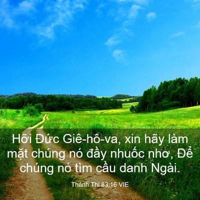 Picture 03 - Thánh Thi 83:16 VIE - Hỡi Đức Giê-hô-va, xin hãy làm mặt - Bible Verse Picture