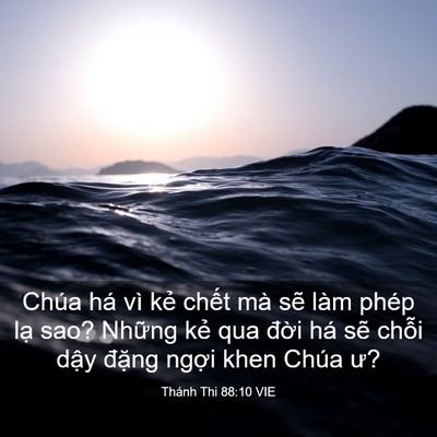 Picture 03 - Thánh Thi 88:10 VIE - Chúa há vì kẻ chết mà sẽ làm phép - Bible Verse Picture
