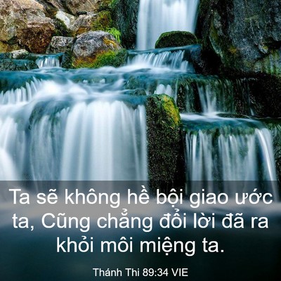 Picture 03 - Thánh Thi 89:34 VIE - Ta sẽ không hề bội giao ước ta, Cũng - Bible Verse Picture