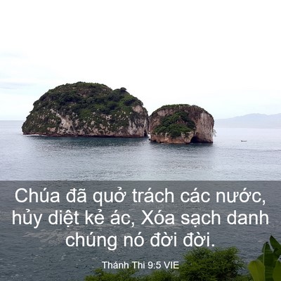 Picture 03 - Thánh Thi 9:5 VIE - Chúa đã quở trách các nước, hủy - Bible Verse Picture
