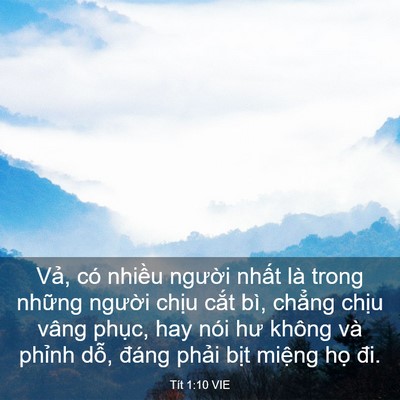 Picture 03 - Tít 1:10 VIE - Vả, có nhiều người nhất là trong - Bible Verse Picture