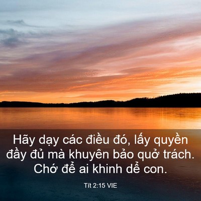 Picture 03 - Tít 2:15 VIE - Hãy dạy các điều đó, lấy quyền - Bible Verse Picture