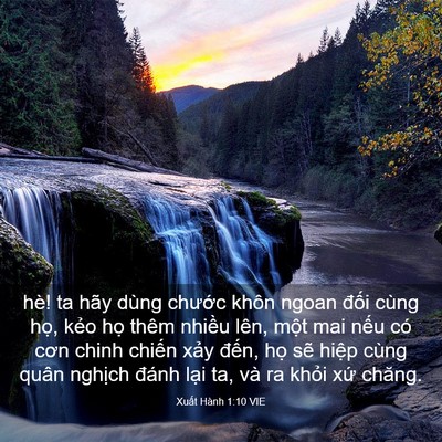 Picture 03 - Xuất Hành 1:10 VIE - hè! ta hãy dùng chước khôn ngoan đối - Bible Verse Picture