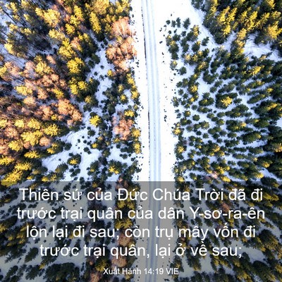 Picture 03 - Xuất Hành 14:19 VIE - Thiên sứ của Đức Chúa Trời đã đi - Bible Verse Picture