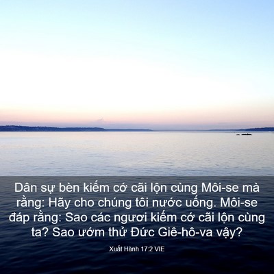 Picture 03 - Xuất Hành 17:2 VIE - Dân sự bèn kiếm cớ cãi lộn cùng - Bible Verse Picture