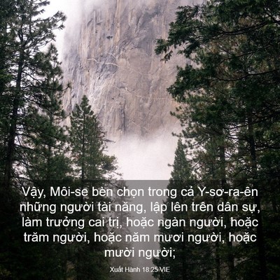 Picture 03 - Xuất Hành 18:25 VIE - Vậy, Môi-se bèn chọn trong cả - Bible Verse Picture
