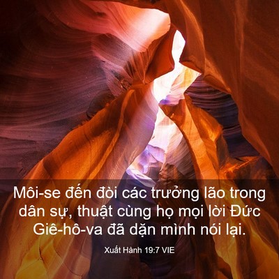 Picture 03 - Xuất Hành 19:7 VIE - Môi-se đến đòi các trưởng lão trong - Bible Verse Picture
