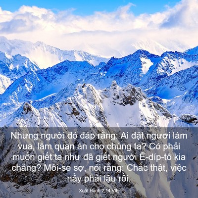 Picture 03 - Xuất Hành 2:14 VIE - Nhưng người đó đáp rằng: Ai đặt - Bible Verse Picture
