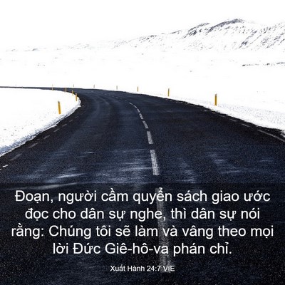 Picture 03 - Xuất Hành 24:7 VIE - Đoạn, người cầm quyển sách giao ước - Bible Verse Picture