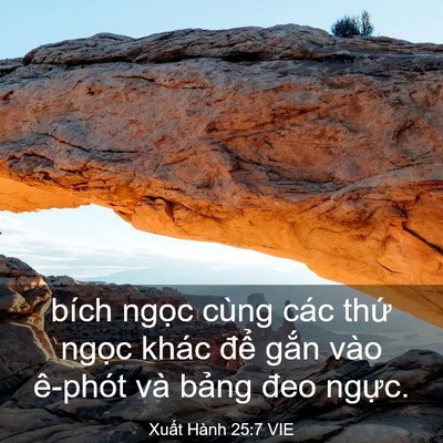 Picture 03 - Xuất Hành 25:7 VIE - bích ngọc cùng các thứ ngọc khác để - Bible Verse Picture