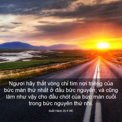 Picture 03 - Xuất Hành 26:4 VIE - Ngươi hãy thắt vòng chỉ tím nơi triêng - Bible Verse Picture