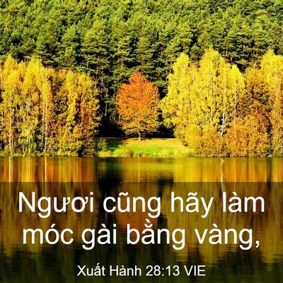 Picture 03 - Xuất Hành 28:13 VIE - Ngươi cũng hãy làm móc gài bằng - Bible Verse Picture