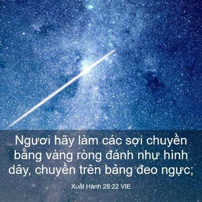 Picture 03 - Xuất Hành 28:22 VIE - Ngươi hãy làm các sợi chuyền bằng - Bible Verse Picture