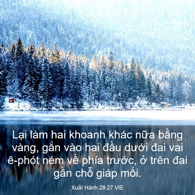 Picture 03 - Xuất Hành 28:27 VIE - Lại làm hai khoanh khác nữa bằng vàng, - Bible Verse Picture