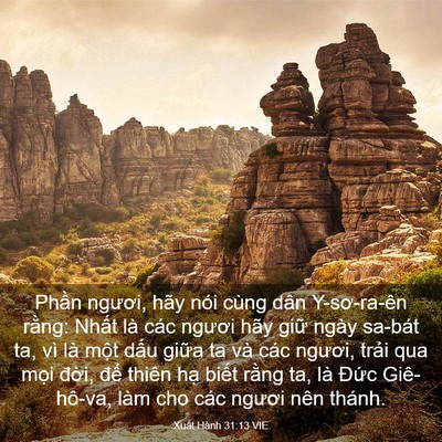 Picture 03 - Xuất Hành 31:13 VIE - Phần ngươi, hãy nói cùng dân Y-sơ-ra-ên - Bible Verse Picture