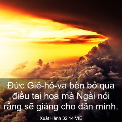 Picture 03 - Xuất Hành 32:14 VIE - Đức Giê-hô-va bèn bỏ qua điều tai - Bible Verse Picture