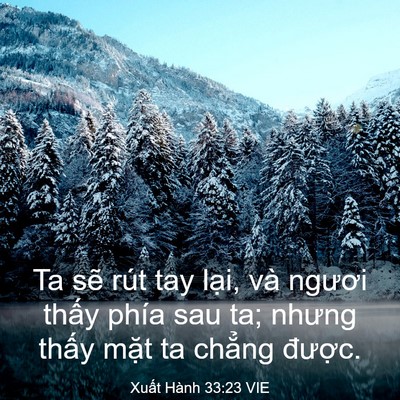 Picture 03 - Xuất Hành 33:23 VIE - Ta sẽ rút tay lại, và ngươi thấy phía - Bible Verse Picture