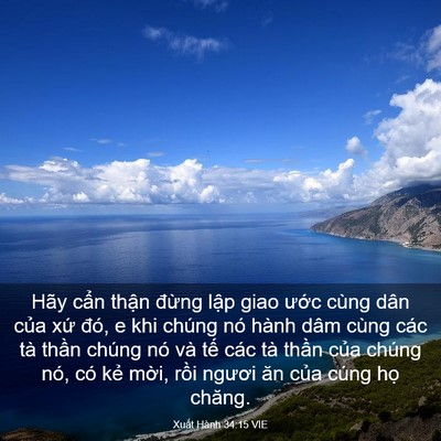 Picture 03 - Xuất Hành 34:15 VIE - Hãy cẩn thận đừng lập giao ước cùng - Bible Verse Picture