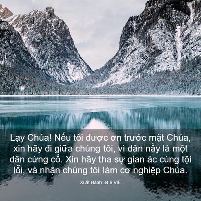 Picture 03 - Xuất Hành 34:9 VIE - Lạy Chúa! Nếu tôi được ơn trước - Bible Verse Picture