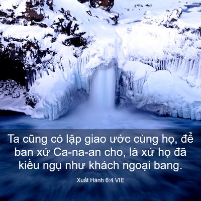 Picture 03 - Xuất Hành 6:4 VIE - Ta cũng có lập giao ước cùng họ, để - Bible Verse Picture