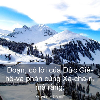 Picture 03 - Xê-ca-ri-a 7:8 VIE - Đoạn, có lời của Đức Giê-hô-va phán - Bible Verse Picture
