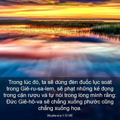 Picture 03 - Xê-pha-ni-a 1:12 VIE - Trong lúc đó, ta sẽ dùng đèn đuốc - Bible Verse Picture