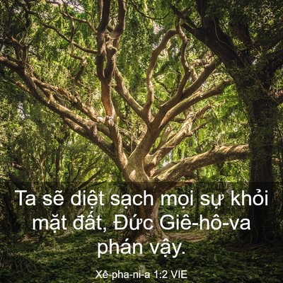 Picture 03 - Xê-pha-ni-a 1:2 VIE - Ta sẽ diệt sạch mọi sự khỏi mặt - Bible Verse Picture