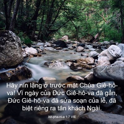 Picture 03 - Xê-pha-ni-a 1:7 VIE - Hãy nín lặng ở trước mặt Chúa - Bible Verse Picture