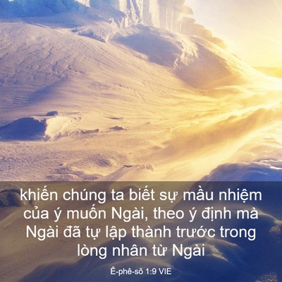 Picture 03 - Ê-phê-sô 1:9 VIE - khiến chúng ta biết sự mầu nhiệm của - Bible Verse Picture